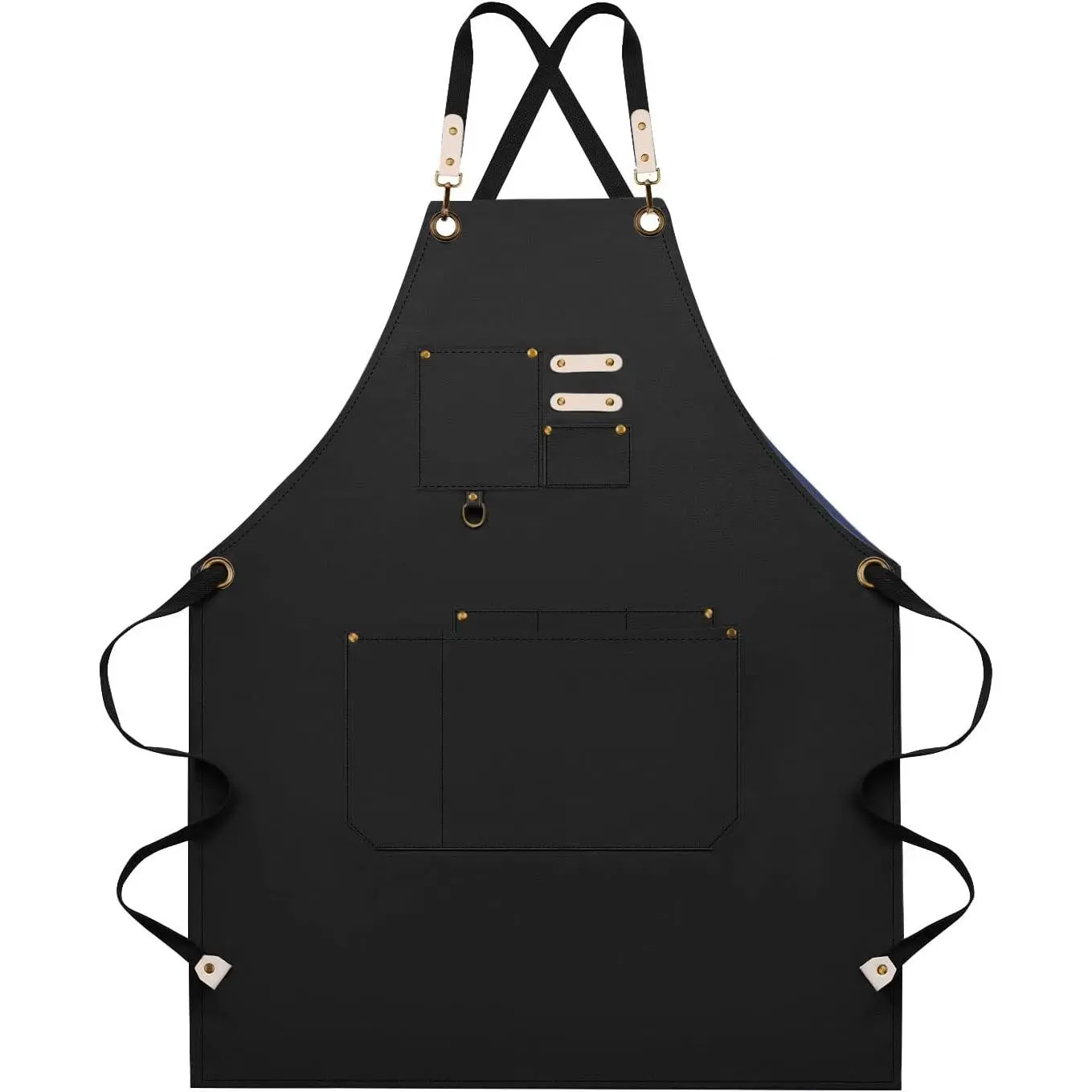 Apron, Adjustable Chef Apron for Women and Men with Large Pockets, Cooking Kitchen Apron with  Straps