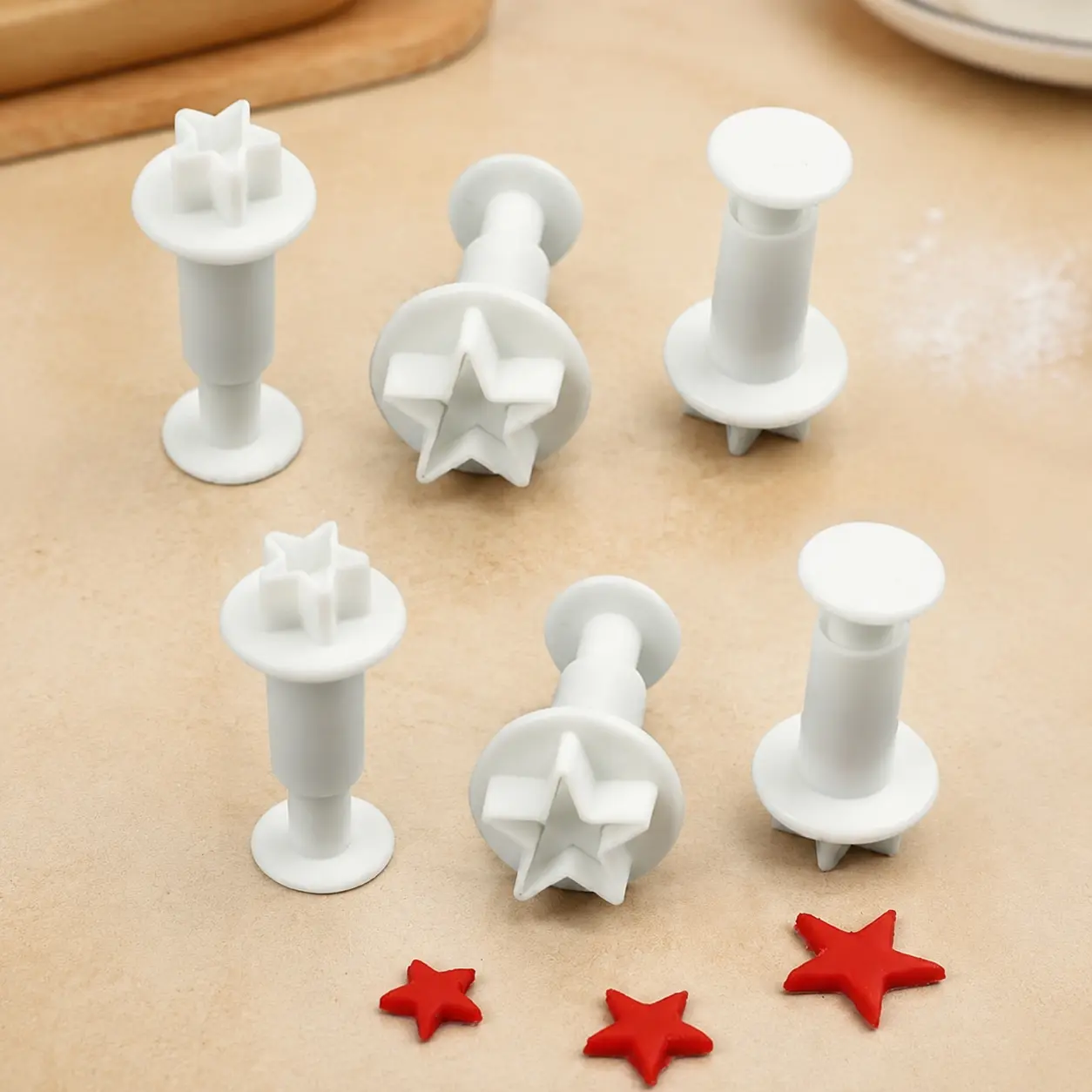 Durable Cookie Stamps & Fondant Embossing Tools Set, Non-Stick Easy-Clean Cake Decorating Molds, Cake Decoration Tools, Multi-Pattern Design for Baking, High-Temperature Resistant, Perfect for Parties, Baby Food, and Sugarcraft