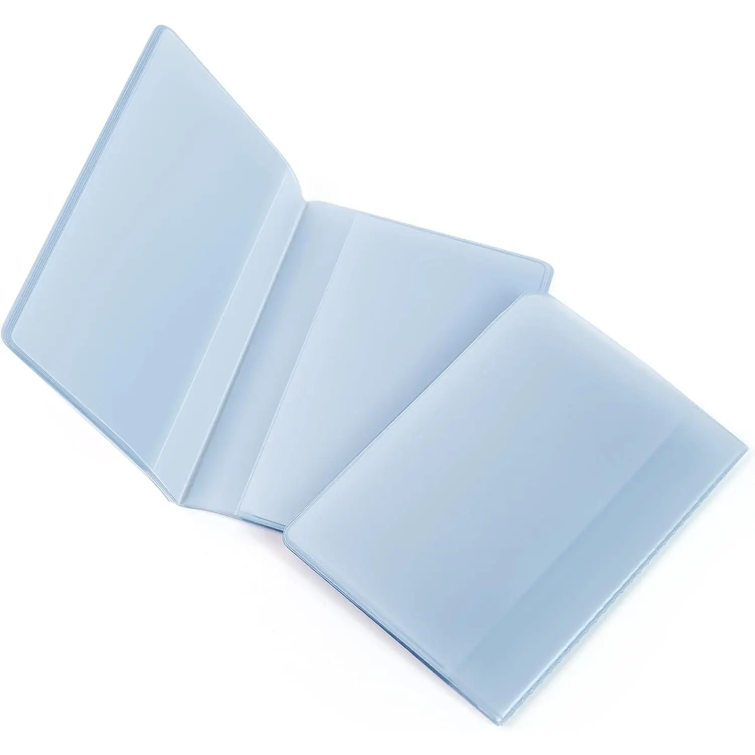 Set of 2 Clear PVC Credit Card Wallet Inserts, 10-Page 20-Slot & 10-Page 10-Slot, Premium Quality(Gift)