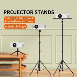 Portable Tripod with Gimbal, Adjustable Height Desktop Projector Light Stand, Home Office Dual Use, Projector Camera Accessories