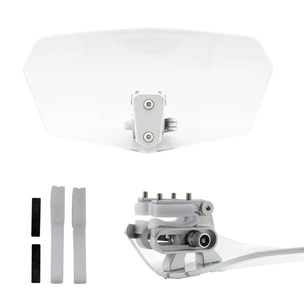 Motorcycle Windshield Extension Board, Adjustable Anti-Wind Deflector, Universal Quick Release Bracket, Fits All Brands, Windproof Fairing Shield
