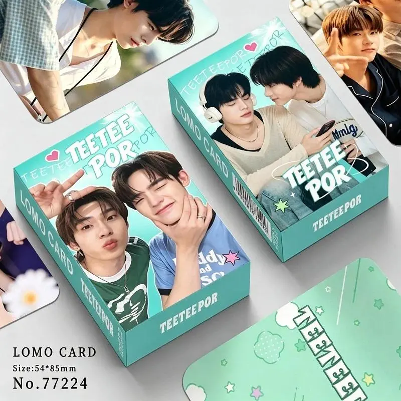 2pcs 30PCS TEETEEPOR Photo Cards Set TeeTee × Por Double-Sided HD Photocard LOMO Cards for Fan Collection & Scrapbooking
