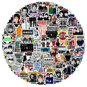 125 Pieces Vintage Classic Band Music Stickers Fashion Daily Art Decor Decals