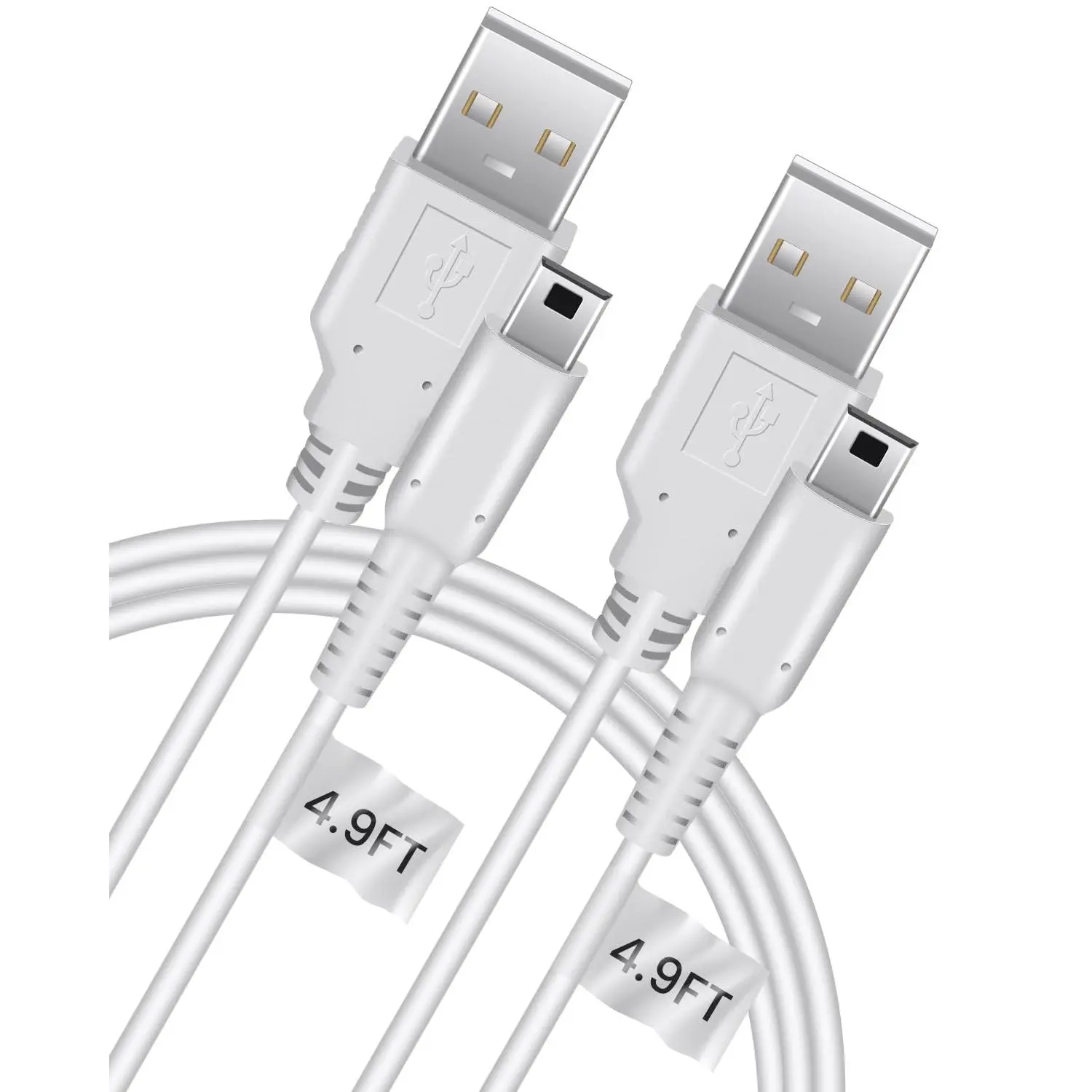 3DS Charger USB  - 4.9FT OEM   Power  Cord for  3DS 2DS XL 2DS DSi DSi XL (Bulk Packaging) (2)