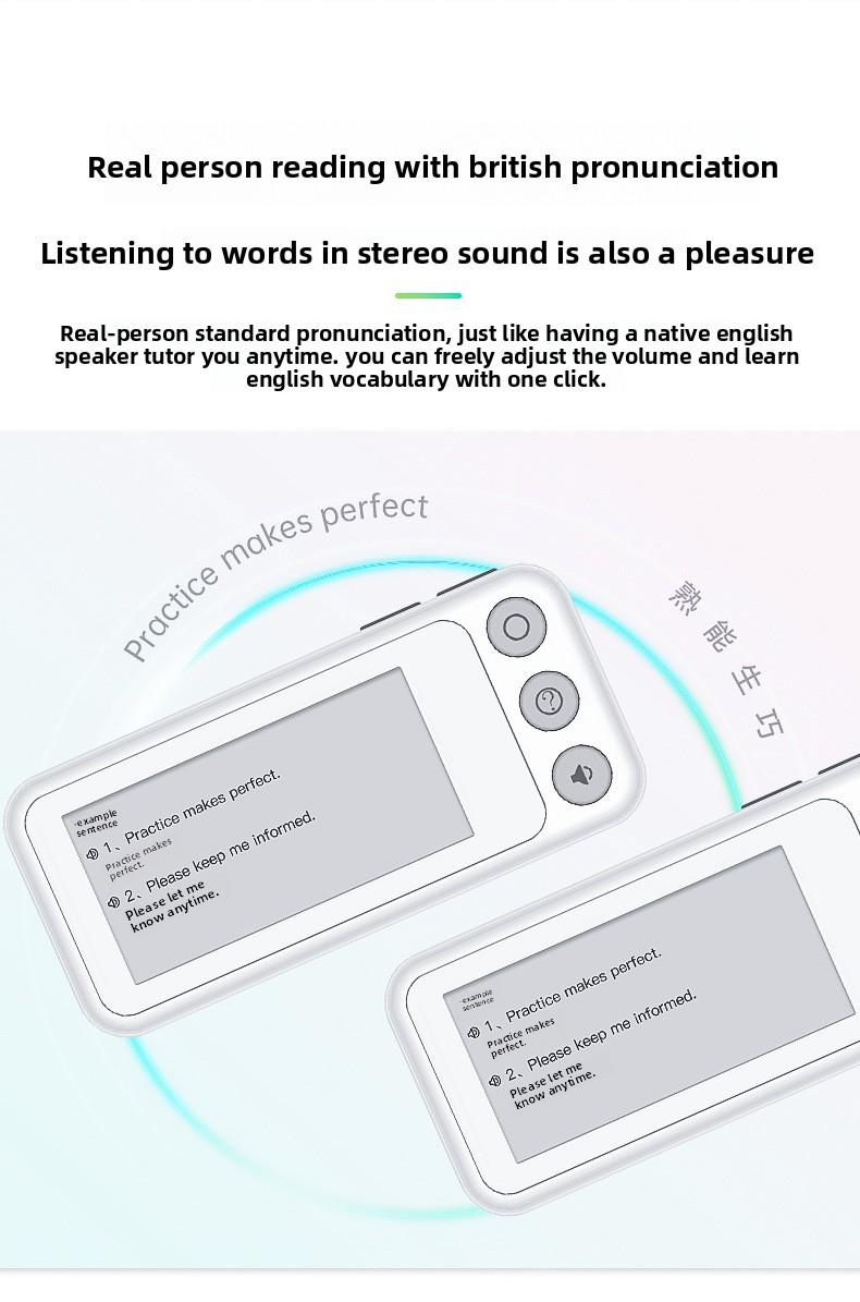 Student Portable Pocket English Vocabulary Card Machine Ink Screen Electronic Dictionary