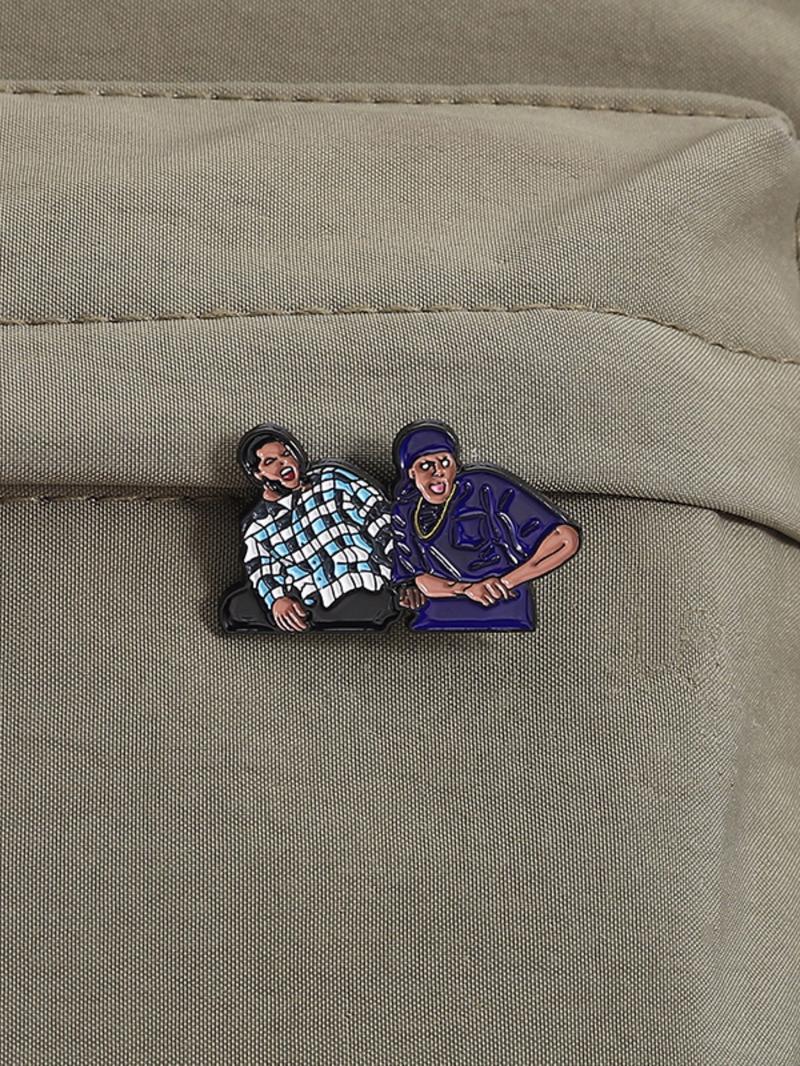 Unisex Punk Style Cartoon Character Brooch, Fashion Alloy Badge for Daily Clothing Decor, Trendy All-match & Exquisite Brooch for Birthday Gift, Fashion Accessory