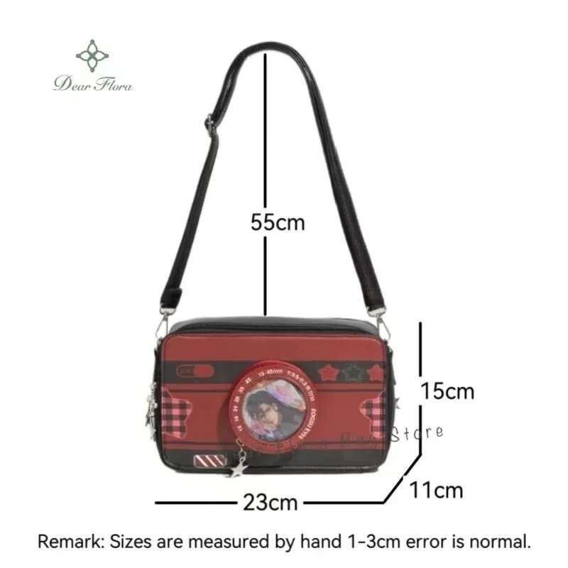 New Design Small Camera Ita Bag Fashionable Cute Girl Transparent DIY Cosplay Shoulder Bags Street Trend Messenger Crossbody Bag New Design Small Camera Ita Bag Fashionable Cute Girl Transparent DIY Cosplay Shoulder Bags Street Trend Messenger Crossbody Bag