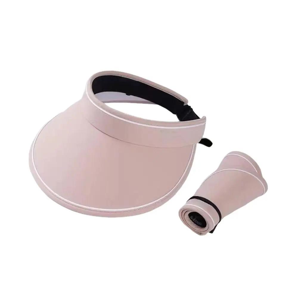 UPF 50+ Sun Visor Hat for Women Men, Foldable Wide Brim UV Protection Cap for Golf, Running, Hiking, Beach, Tennis & Outdoor Sports