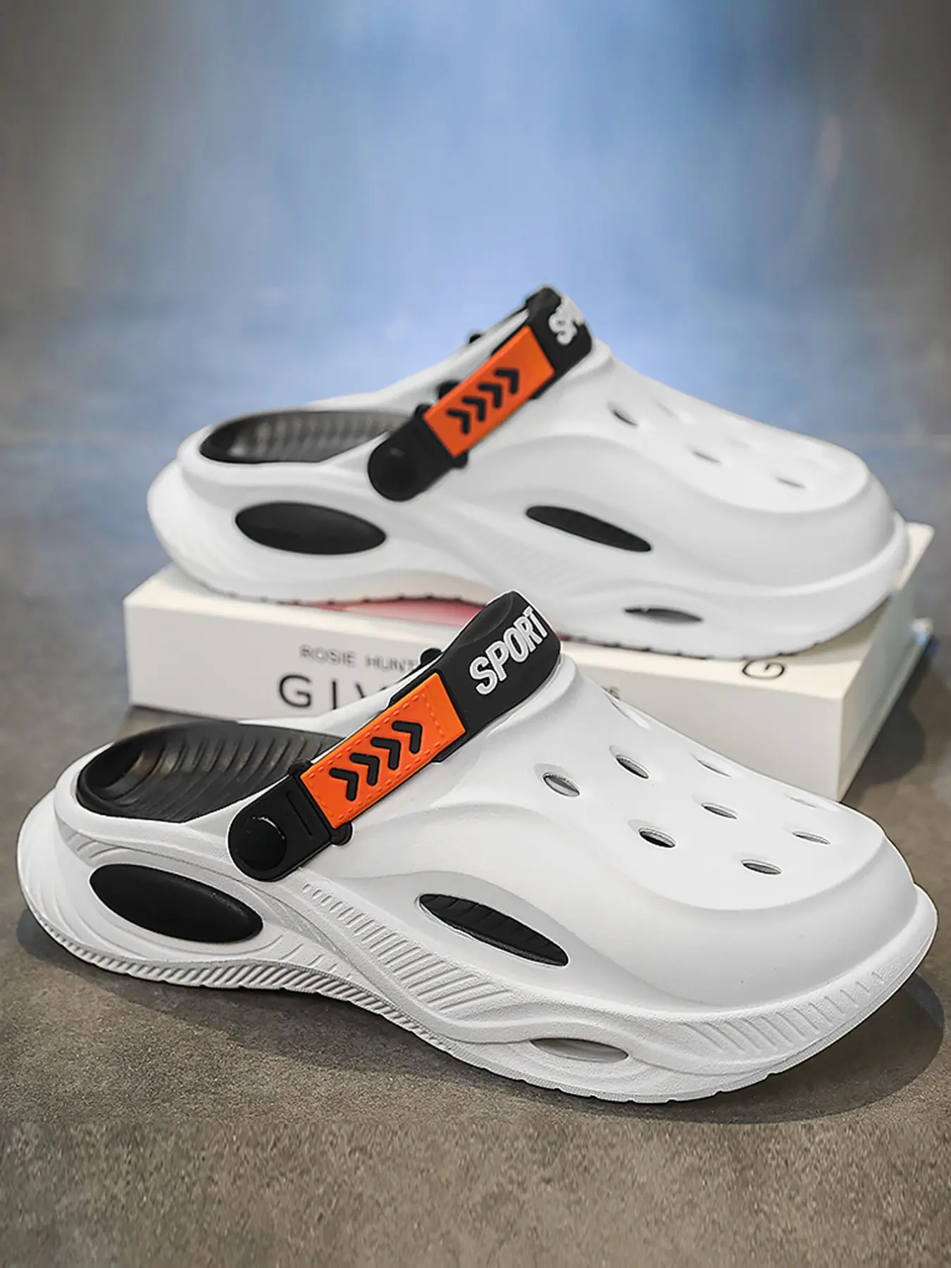 Men's Summer Sandals, Eva Material, Anti-Slip Shock Absorption, Breathable Lightweight, Casual Style, Outdoor Daily Wear, Trendy Comfort Shoes