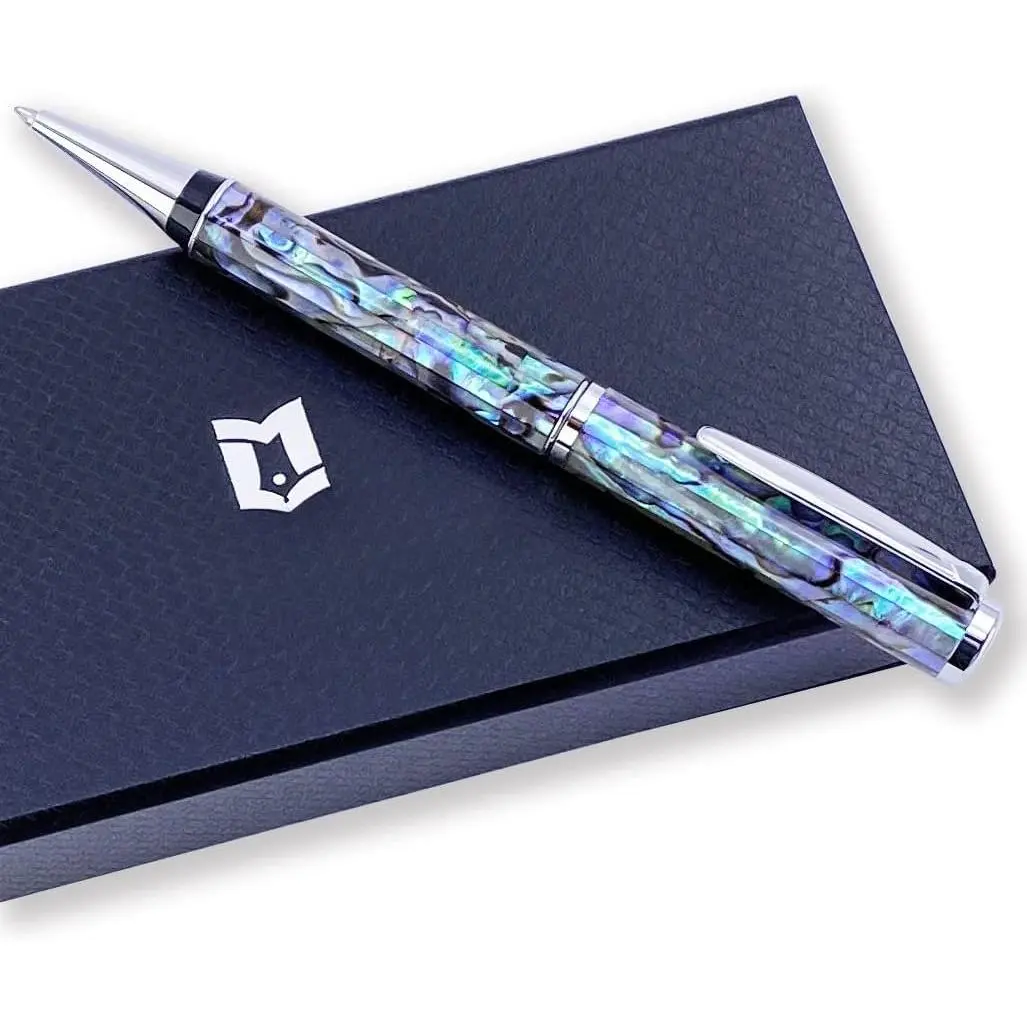 Abalone Shell Ballpoint Pen, ury Executive  Set, Fancy Pen for Men & Women,  P900M Refill,  Dream Collection