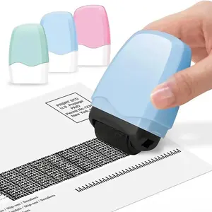 Identity Theft Protection Roller Stamp – Confidential Privacy Blackout Stamp, Wide Coverage Self-Inking Roller for Address & ID Blocking, Secure Mess-Free Office & Home Data Security Supplies