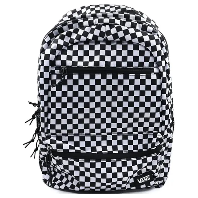 Vans Fashionable Unisex Polyester Backpack with Large Capacity – Black and White