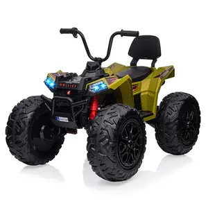 Electric ATV 24v Quad Ride on Toy – 4WD Battery Powered Vehicle with Dual Batteries,Strong Motors