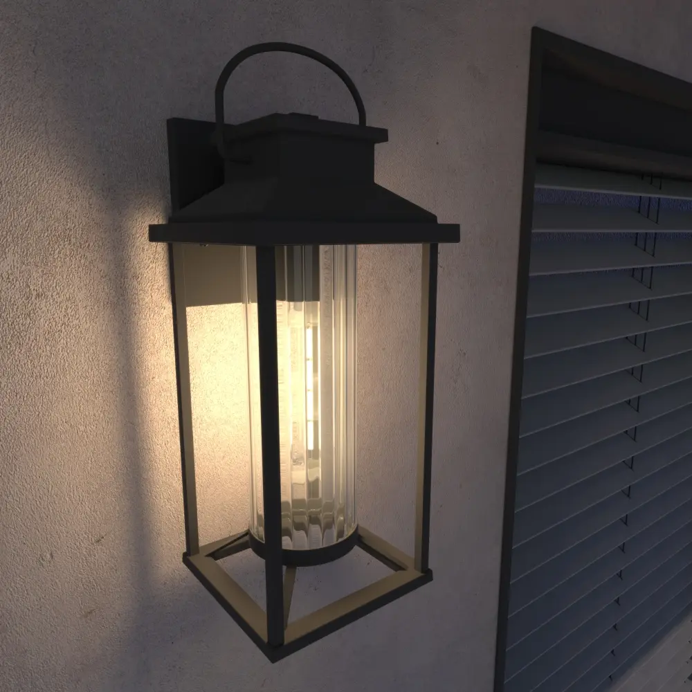 2 Pack Outdoor Wall Sconces, Modern Black Exterior Porch Lights, Textured Finish Waterproof Anti-Rust Outdoor Lighting Fixtures, Wall Mount Lantern Lights for House Front Door, Patio, Garage, Garden, Entryway and Coach Lighting Decor