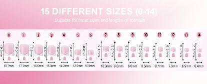 150-Pack French Press-On Toes - Pre-Designed Square Soft Gel Wide Toe Nail Extensions,Gifts for girls,Berry Pink Full-Cover Acrylic DIY Kit with 15 Sizes