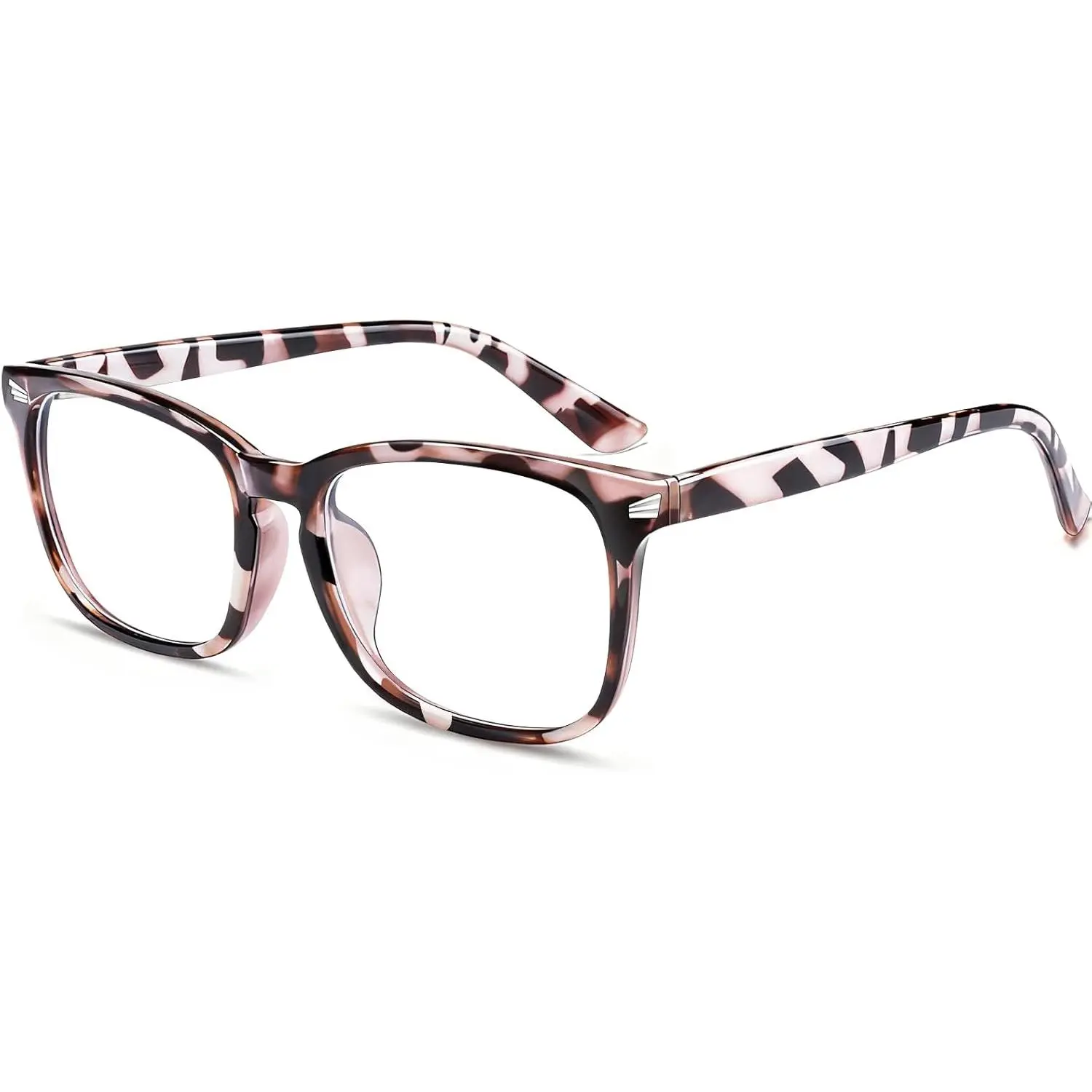 Blue Light Blocking Glasses for Women & Men, Square Frame Computer Glasses for Gaming & Office, Anti Eye Strain & UV400 Filter, 1 Pair