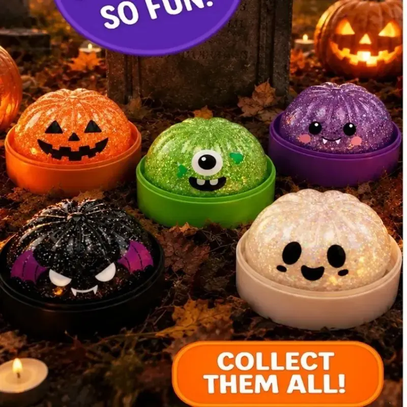 Halloween Ghost Sensory Stress Reliever Toy Blind Box, Perfect Halloween Party Gift, Fun and Interactive Entertainment, Ideal for All Ages