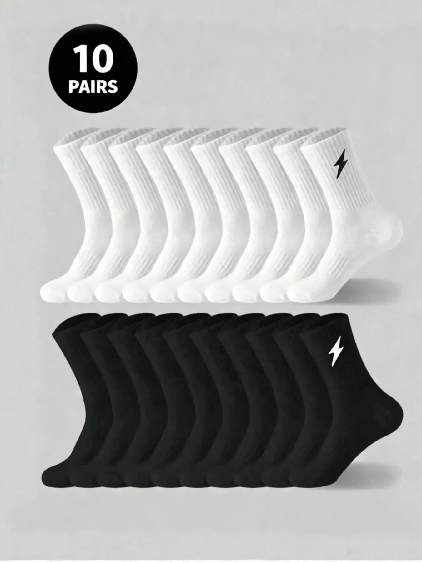 10 Pairs Unisex Long Socks, All-Season Wear, Comfortable and Versatile, Ideal for Men and Women, Perfect for Everyday Use