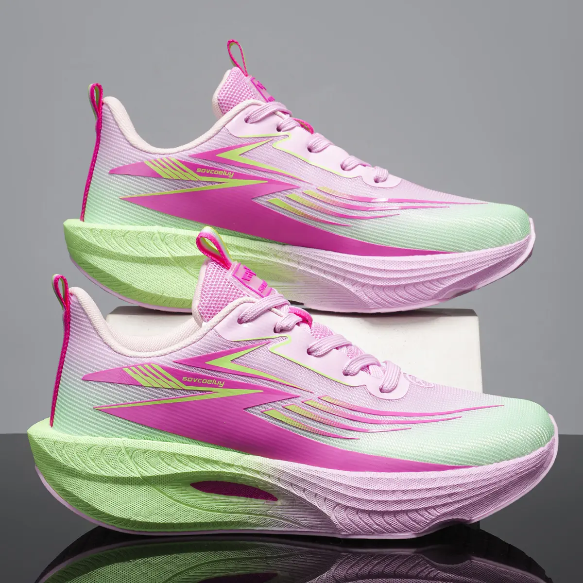 AOPLUS Breathable Mesh Athletic Sneakers Ultra-Lightweight Slip-On Fly-Knit Shoes for Men and Women Everyday Comfort