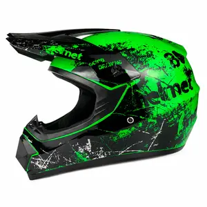 DOT Certified Full Face Motocross Helmet Off Road Dirt Bike ATV Motorcycle MX Racing Helmet Kit With Flip Up Sun Visor Protective Glasses Riding Gloves Windproof Neck Gaiter Full Protective Gear Combo Blue Black White Color Options for Adult Youth Rider S