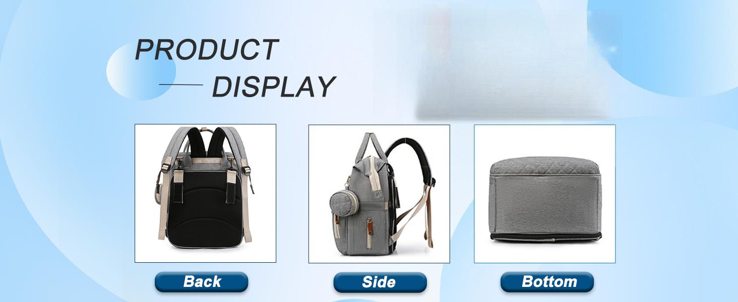 Diaper Bag Backpack Baby Bag, Baby Girl Boy Diaper Bag for Dad Mom with Pad, 16 Pockets, Pacifier Case, Large Diaper Bags Unisex for Travel SpringStatements