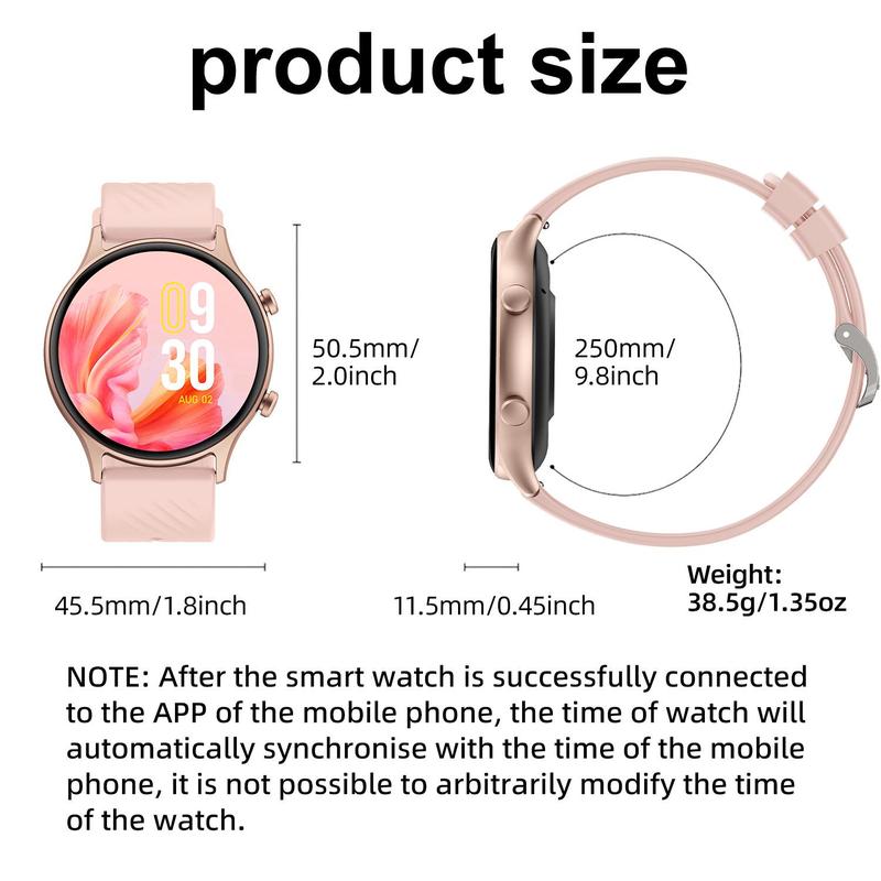 LIFEBEE Multifunctional Smart Watch for Women Men, (Answer/Make Calls) Fashionable Digital Health Smartwatch IP67 Waterproof Activity Sports Tracker for Women Men Wristwatch