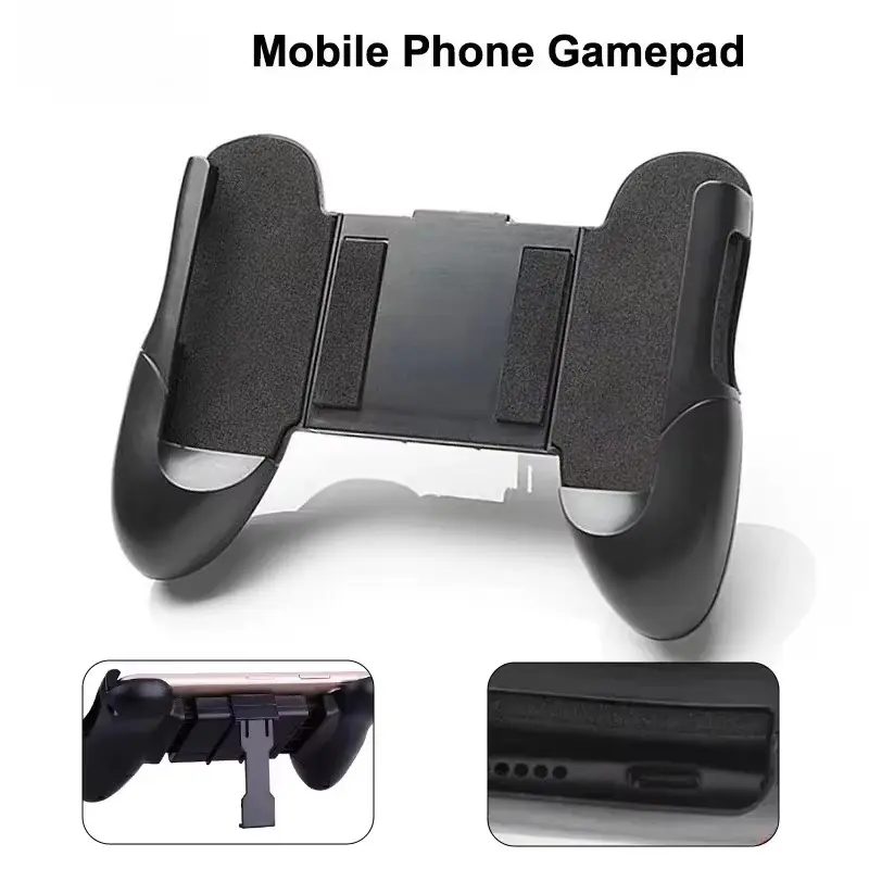 Mobile Phone Gamepad Joysticks with Phone Holder Grip - iOS/Android Gaming Accessories for PUBG Aim Shooting