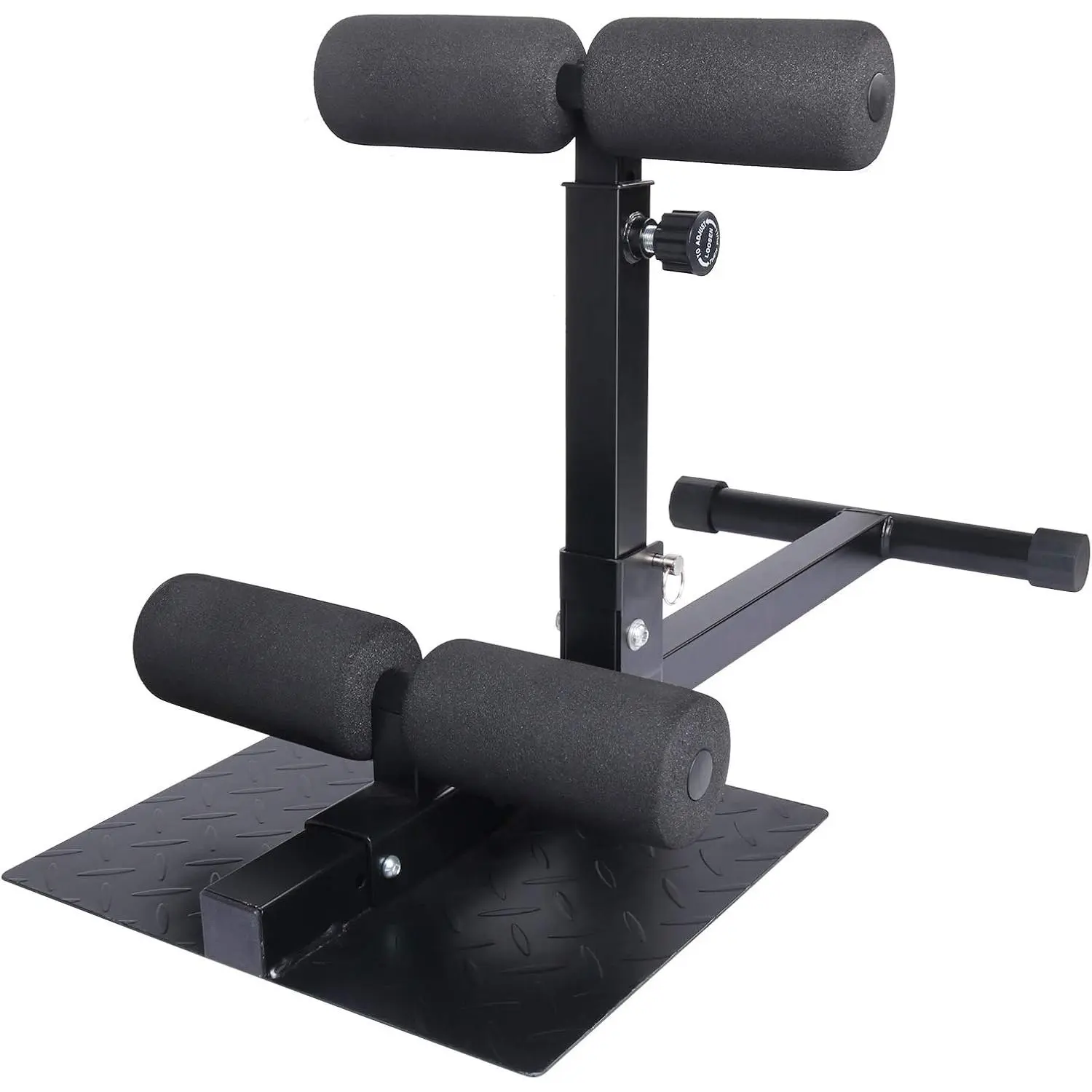 Sissy Squat Machine Adjustable Height, Protective  Thick Steel Fitness  Gym