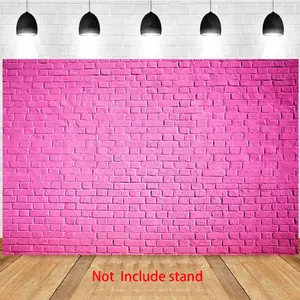 Photography Background Pink Brick Wall Minimalist Style Retro Vintage Personal Portrait Photo Studio Backdrop