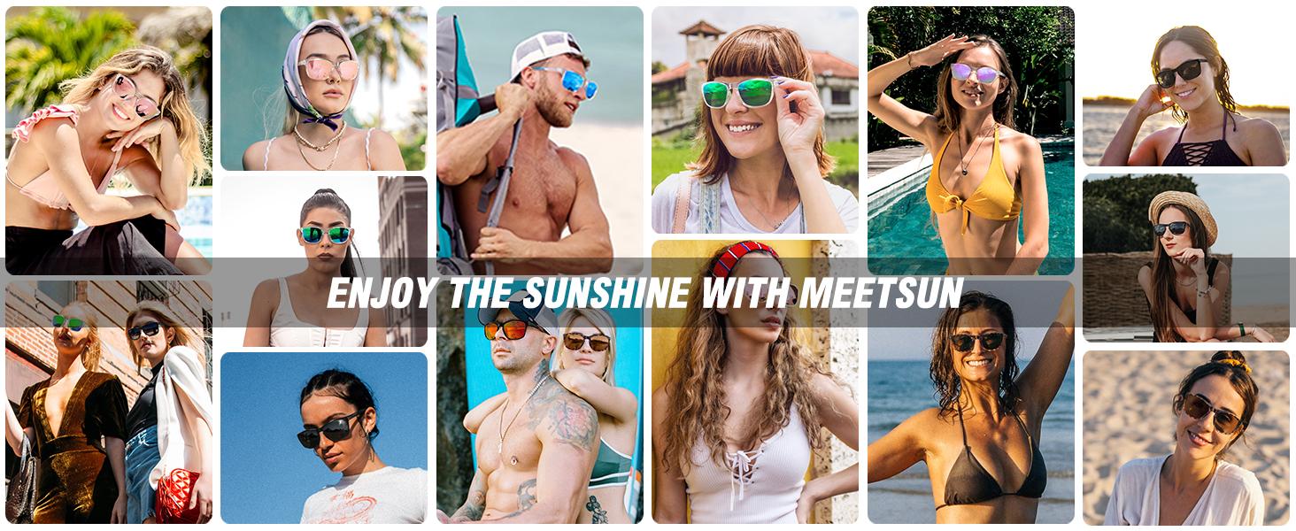 FOZONO Polarized Sports Sunglasses for Men Women, UV400 Protection Anti Glare Sun Glasses for Driving Running Cycling Fishing