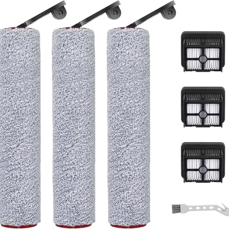 Replacement Parts for Dreame H12 Pro/h12 Dual/g10 Pro Wet Dry Vacuum, Includes 3 Brushes, 3 Filters, 1 Cleaning Brush, Exclusive Fit, Floor