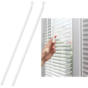 2 Pcs 24 Inches Detachable Blind Wands Replacement with Hook Blinds Handle for Window Blinds