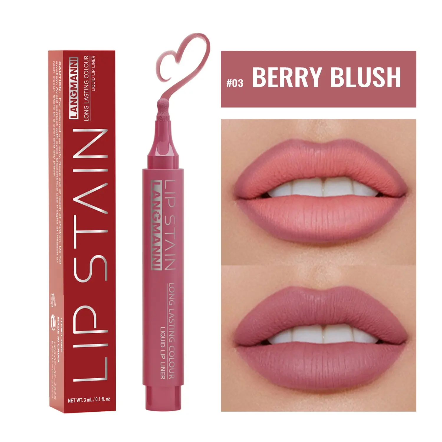 Six Colors Liquid Lip Liner Stain, Waterproof Long-Lasting Formula, Easy Application & Natural Finish, Perfect for Daily Use, All Day Lipliner, Lip Liner Singles