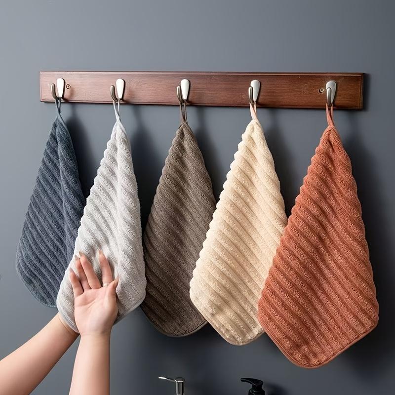5pcs Luxury Soft Towel Set - Super Absorbent Quick-Dry Hand Towels - Multifunctional 11.8 * 11.8 Inches for Home Bathroom and Daily Use, Essential Household Items, Lint-Free with Hanging Loops, Suitable for Outdoor, Kitchen, and Travel 5pcs Luxury Soft Towel Set - Super Absorbent Quick-Dry Hand Towels - Multifunctional 11.8 * 11.8 Inches for Home Bathroom and Daily Use, Essential Household Items, Lint-Free with Hanging Loops, Suitable for Outdoor, Kitchen, and Travel