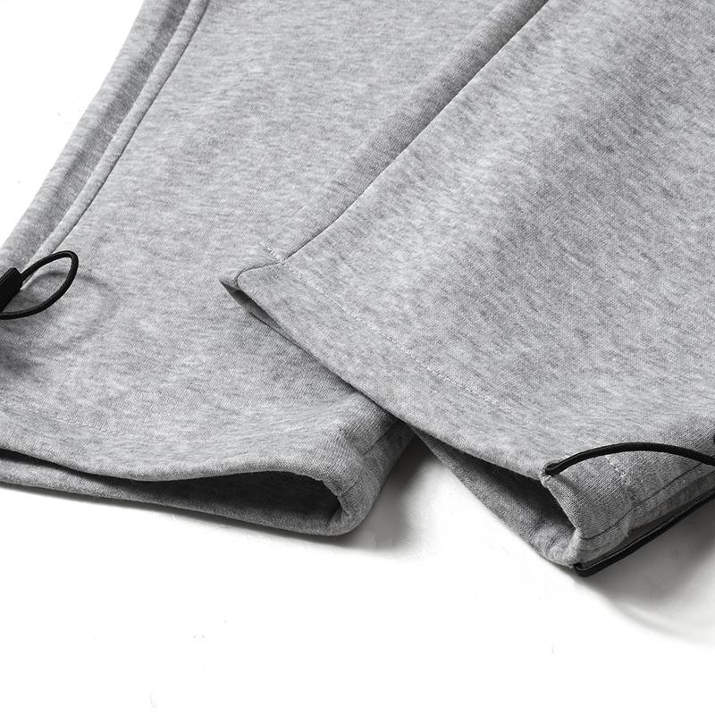 Men's solid color loose waist straight pants, casual loose pocket drawstring design, comfortable for daily wear, suitable for autumn and winter wear, commuting, sports fitness, street wear Both thick and thin versions are available for purchase. SpringSta