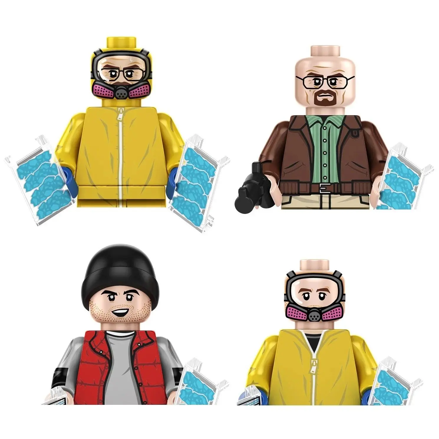 TP1055 Breaking Bad Set Building Blocks Walter White Mini Action Figure Toys