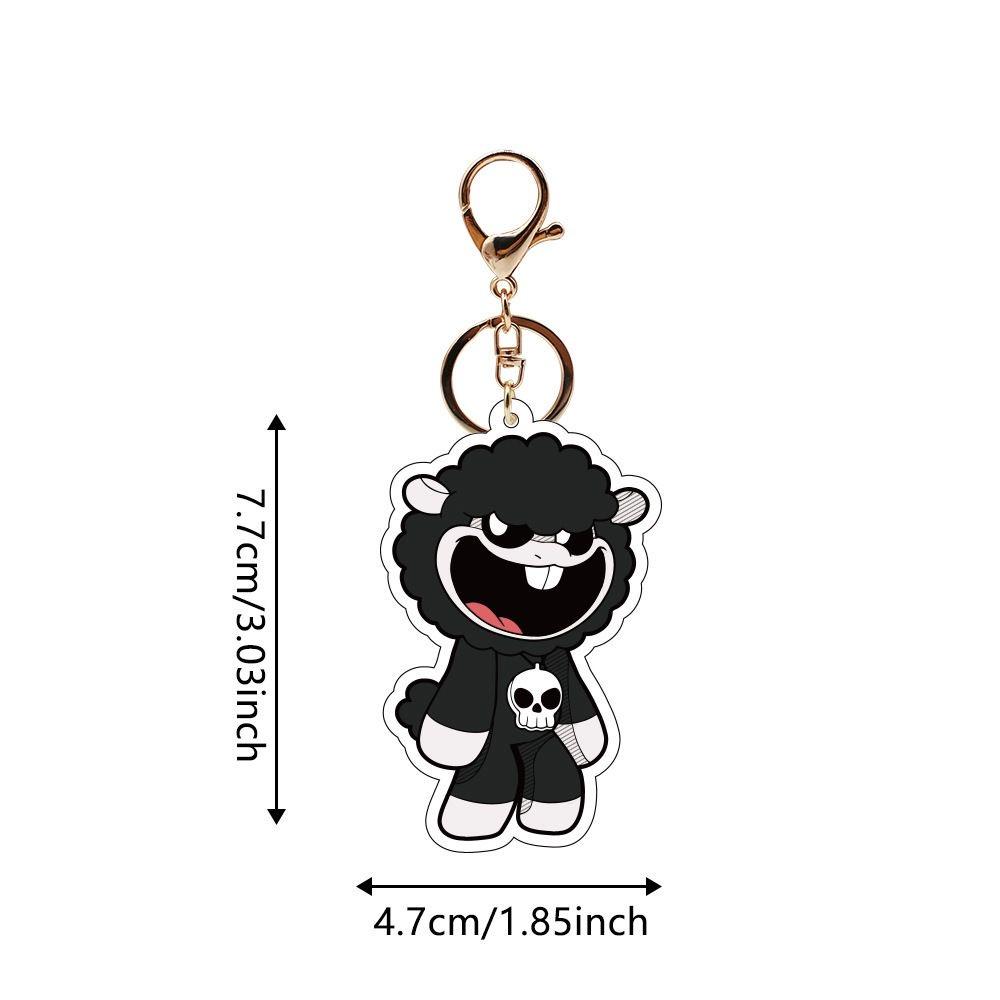 New Nightmare Critters Nightmare Lamb Doll Keychain Small Animal Lamb Acrylic Pendant