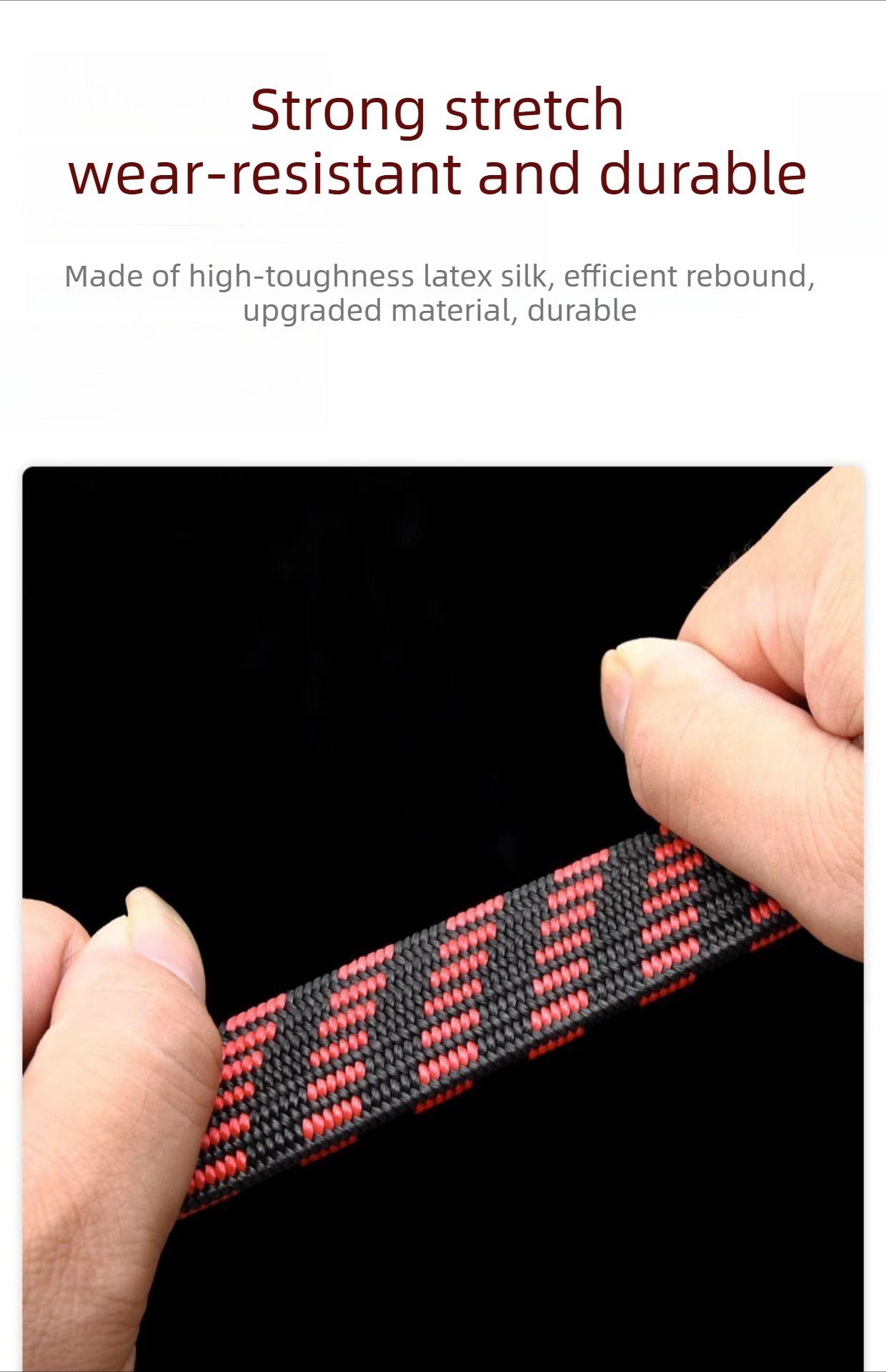 3-meter  adjustable tie-down rope, 10.24 × 2.76 × 1.57 in Motorcycle and electric vehicle handlebar straps, thickened and wide, elastic luggage straps and ropes, multi-functional high elasticity