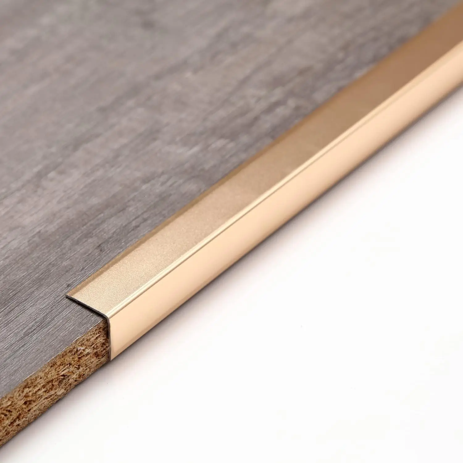 Matte Gold Aluminum Peel and Stick L Molding Corner Guards with 90° Angle for Wall Door Frame Cabinet Baseboard Protection and Decoration, 35.4in x 0.8in (3Pcs)
