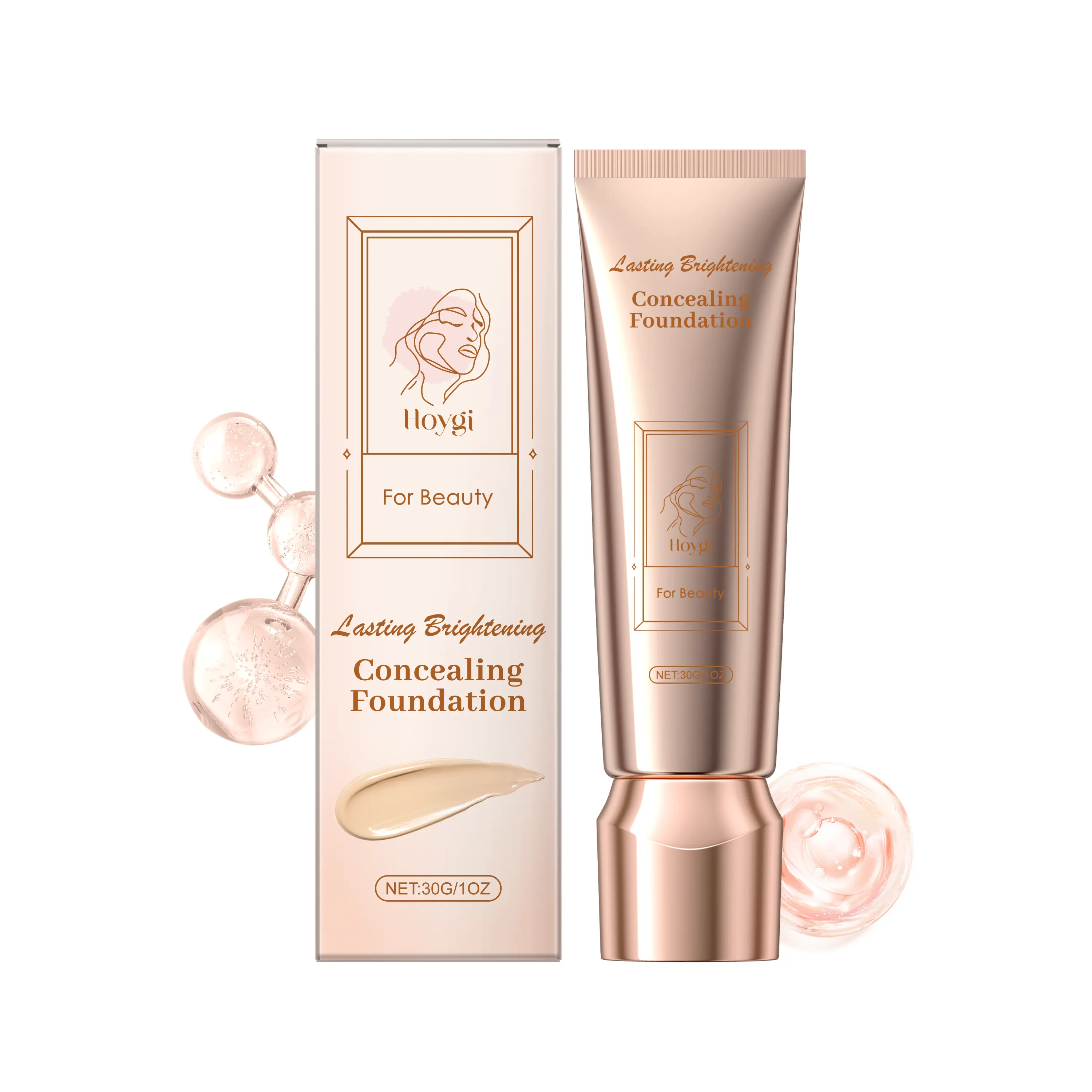 Hoygi Concealer Foundation, Moisturizing Light And Long Lasting Makeup, Refreshing Moisturizing Skin Care, Moisturizing Foundation