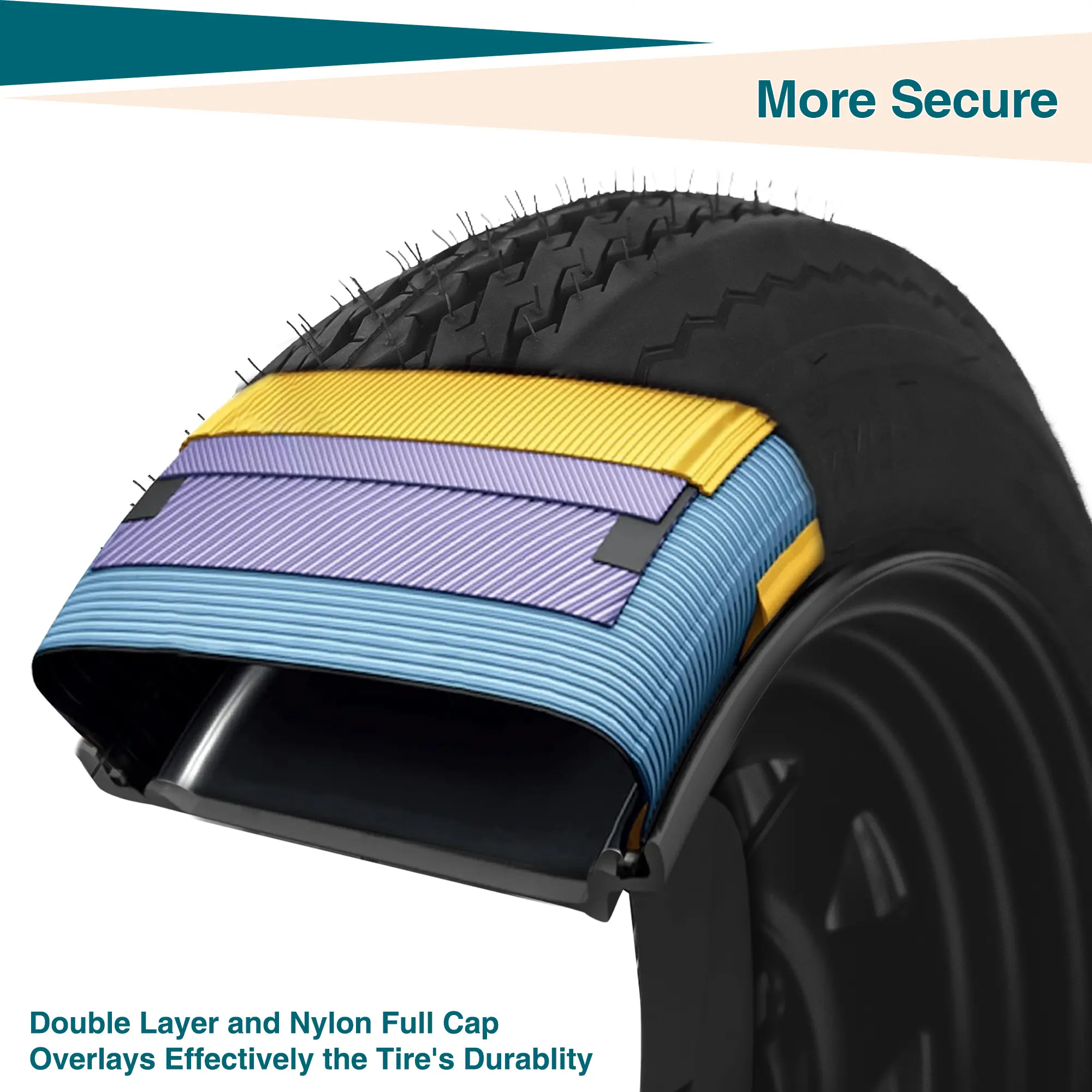 Garvee New Upgraded 2pcs ST205 75D15 6PR ST205/75D15 5 lug Trailer Tire and Wheel Assembly, Load Range C 6PR, 5 Lug 4.5" Bolt Pattern, Black Steel 15" Rim, Set of 2 for Utility and Boat Trailers Lawn Mower Tire Off-Road Use Only