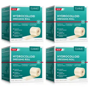 ELAIMEI Hydrocolloid Dressing Rolls, Ultra-thin Hydrocolloid Dressings, Waterproof Band-Aids, Prevent Dirt, Reduce Friction, Breathable and Comfortable, Protect the Skin, Bandage