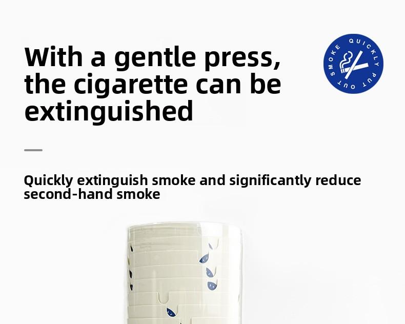 Disposable Ashtray Thick Hardened, For Office Home Car Use, Anti-Flying Ash With Smoke Extinguishing Sand, Portable Clean Hygienic Lazy Extinguishing Tool