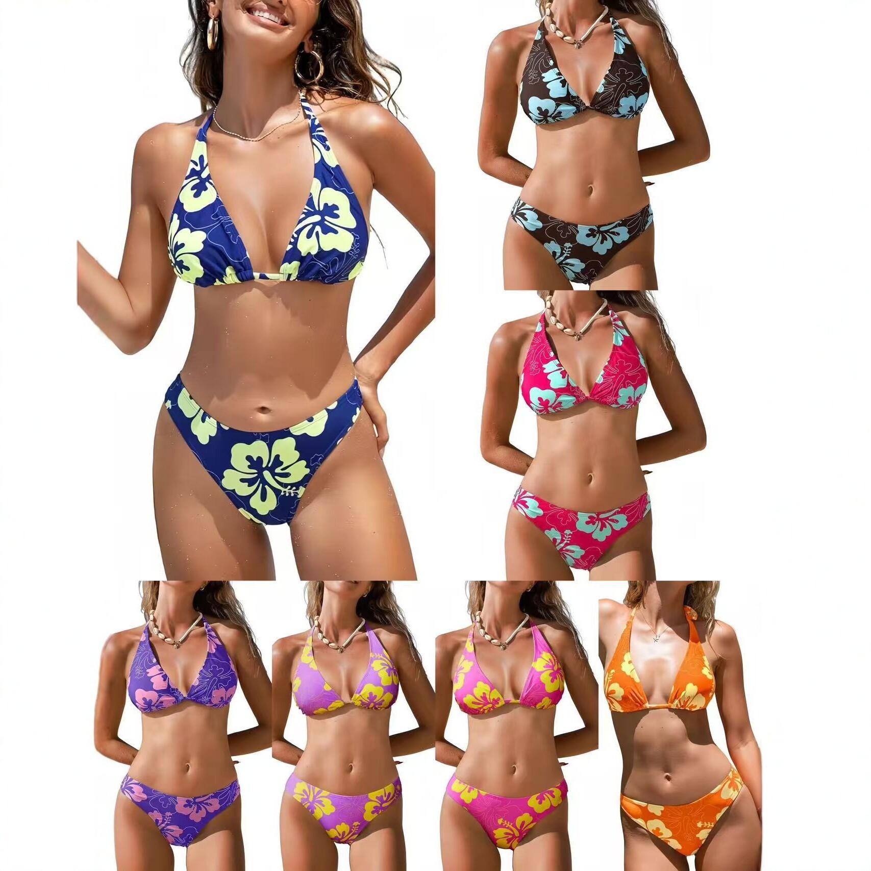 Tropical Vibes! Sexy Halter Bikini Set – Perfect Summer Beachwear