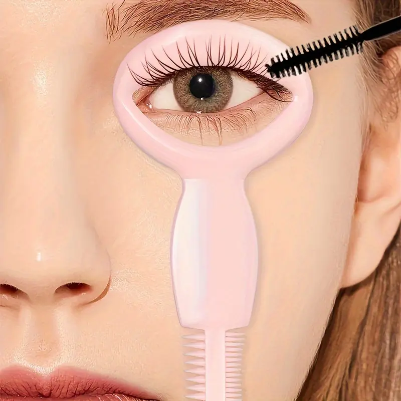 1 Pc Easy-To-Use Eye Makeup Stencil Kit - Diy Eyeliner & Mascara Applicator, Hypoallergenic Plastic