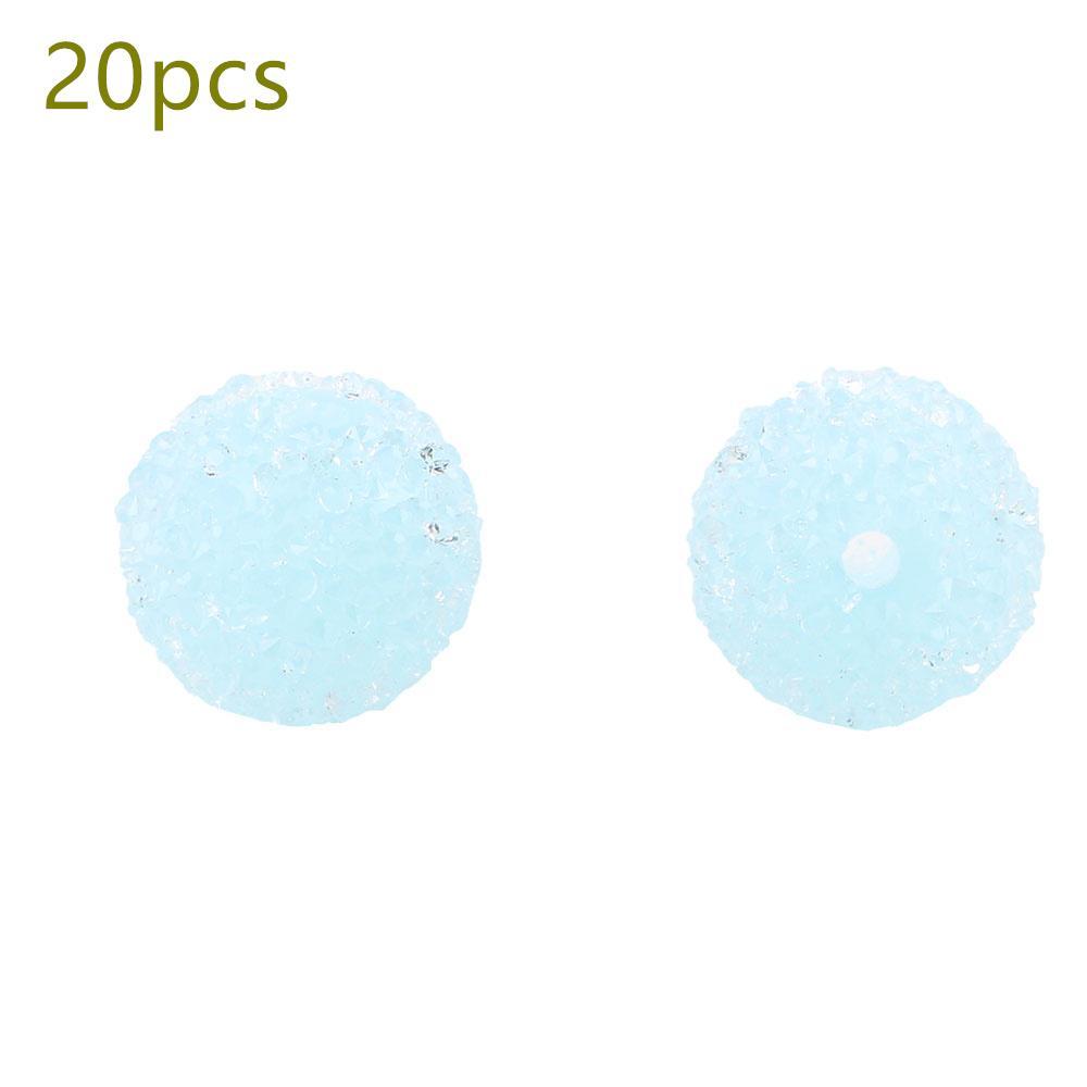 20pcs 18mm Resin Beads Acrylic Round Acrylic Beads Mix Craft Supplies DIY Jewelry Making Bracelet Accessories Fashion Handmade Decorations