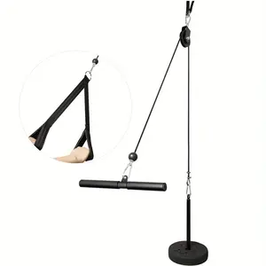9-Piece Strength Training Set, Fitness Cable Pulley System, Home Gym Muscle Workout, Arm Strength Training, Lat Pull-Down Machine