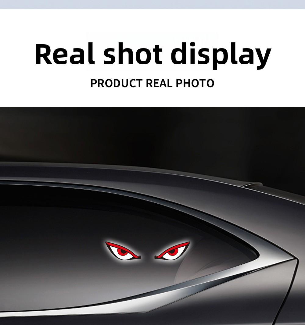 Solar Devil Eye Rear Window Light |   Wireless LED Accent Glow for Night Drive & Car Meets