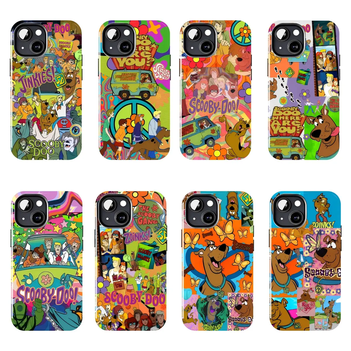 Scooby-Doo Durable Protective Phone Case - Vintage Cartoon Art, Colorful Comic Collage with Mystery Team Characters, Retro Pop Culture Aesthetic Accessory for iPhone 11-17 Pro Max/Plus & Samsung Galaxy S23-S25 Series Devices, Protection, Accessories