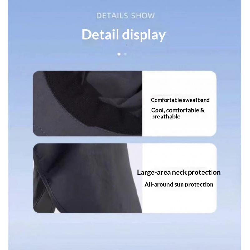 Unisex Outdoor Fisherman Hat for Summer, UV Protection Sun Hat with Wide Brim for Hiking and Fishing